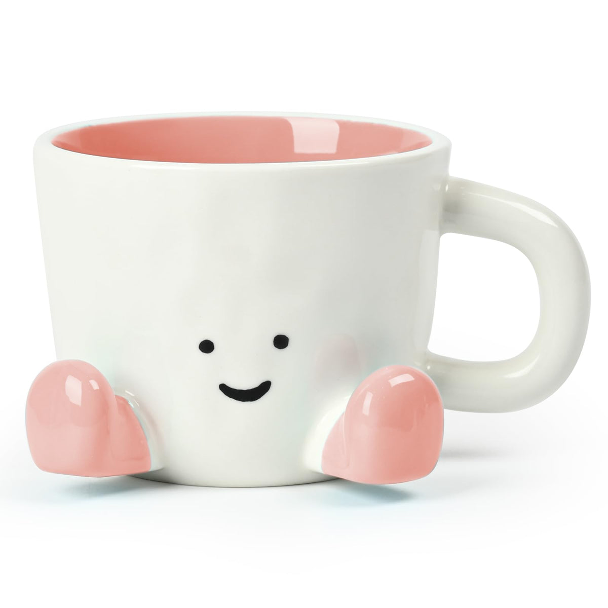 Coffee Mugs,Cute funny Mug For Women, 12.8oz/380ml Unique Ceramic Coffee Tea Cups, Office Mug Gift (chocolate)