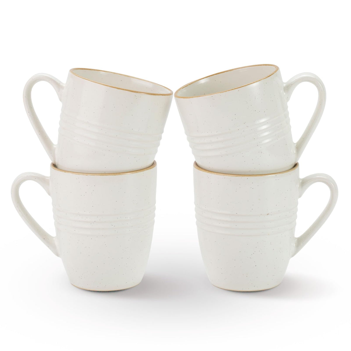 famiware Jupiter Coffee Mugs Set of 4, 13oz Coffee Mug Cups with Handle