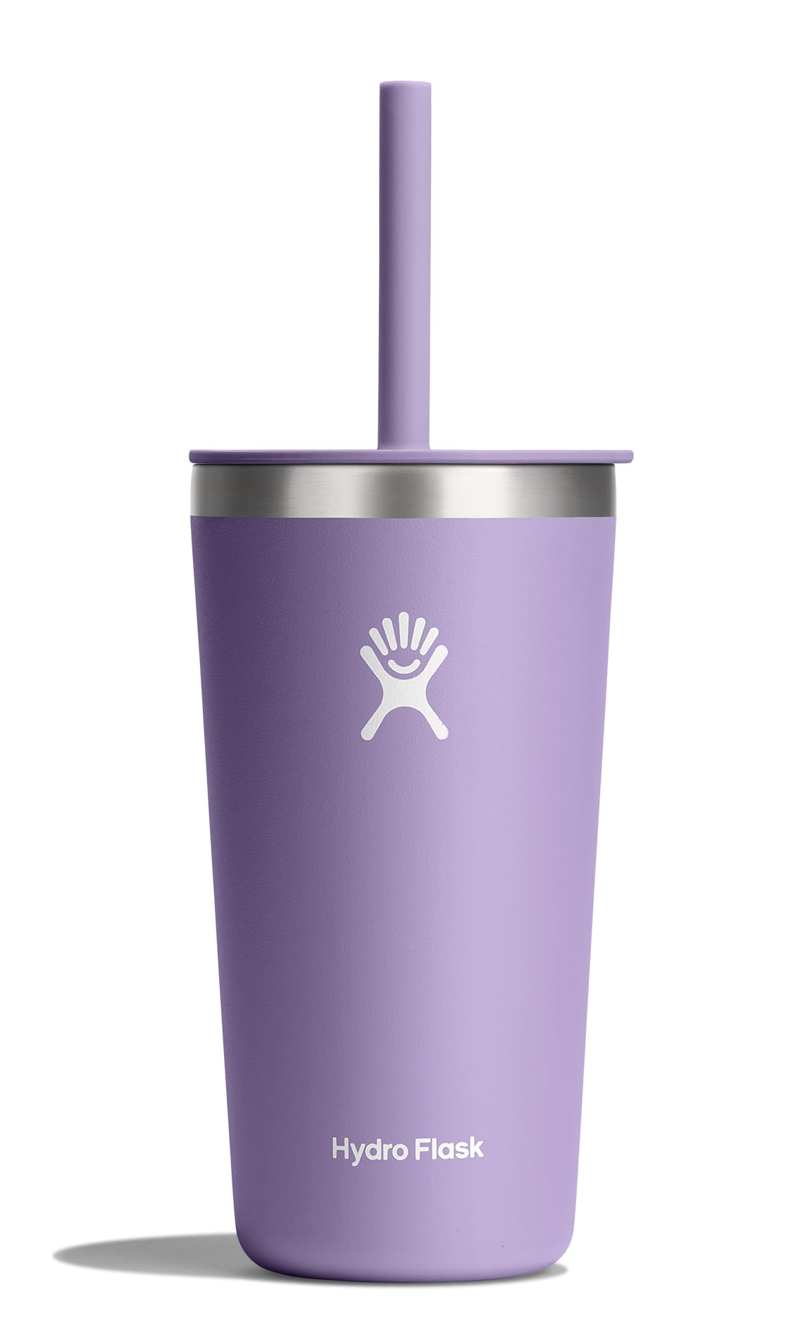Hydro Flask All Around Tumbler Press-In Lid, Insulated Travel Mug, Stainless Steel Coffee Cup 16 Oz Tonal Birch Gray