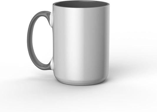 Cricut Beveled Blank Mug to Decorate, White/Gray