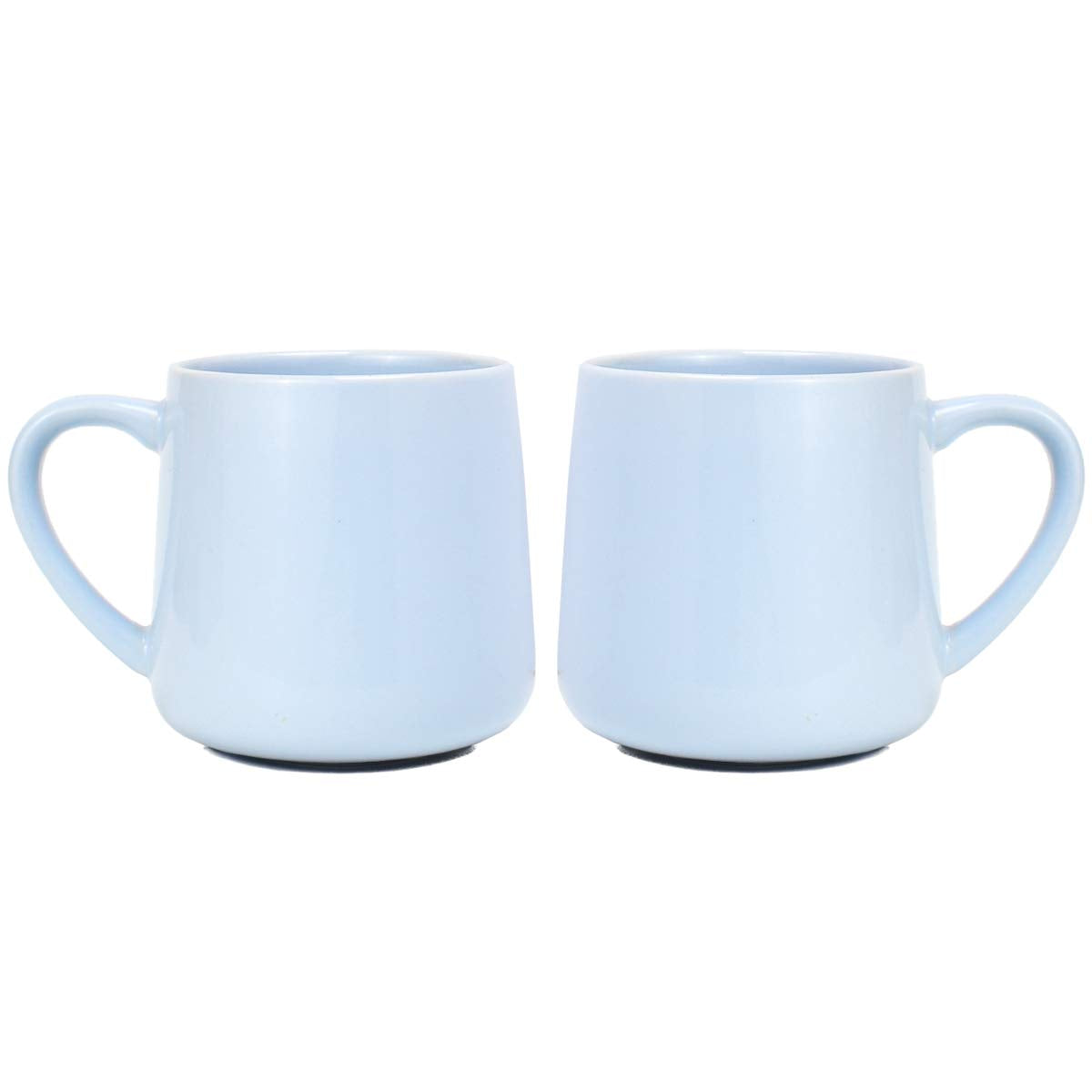 Bosmarlin Large Glossy Ceramic Coffee Mug, Tea Cup for Office and Home, 18 oz, Suitable for Dishwasher and Microwave(Blue, 1)