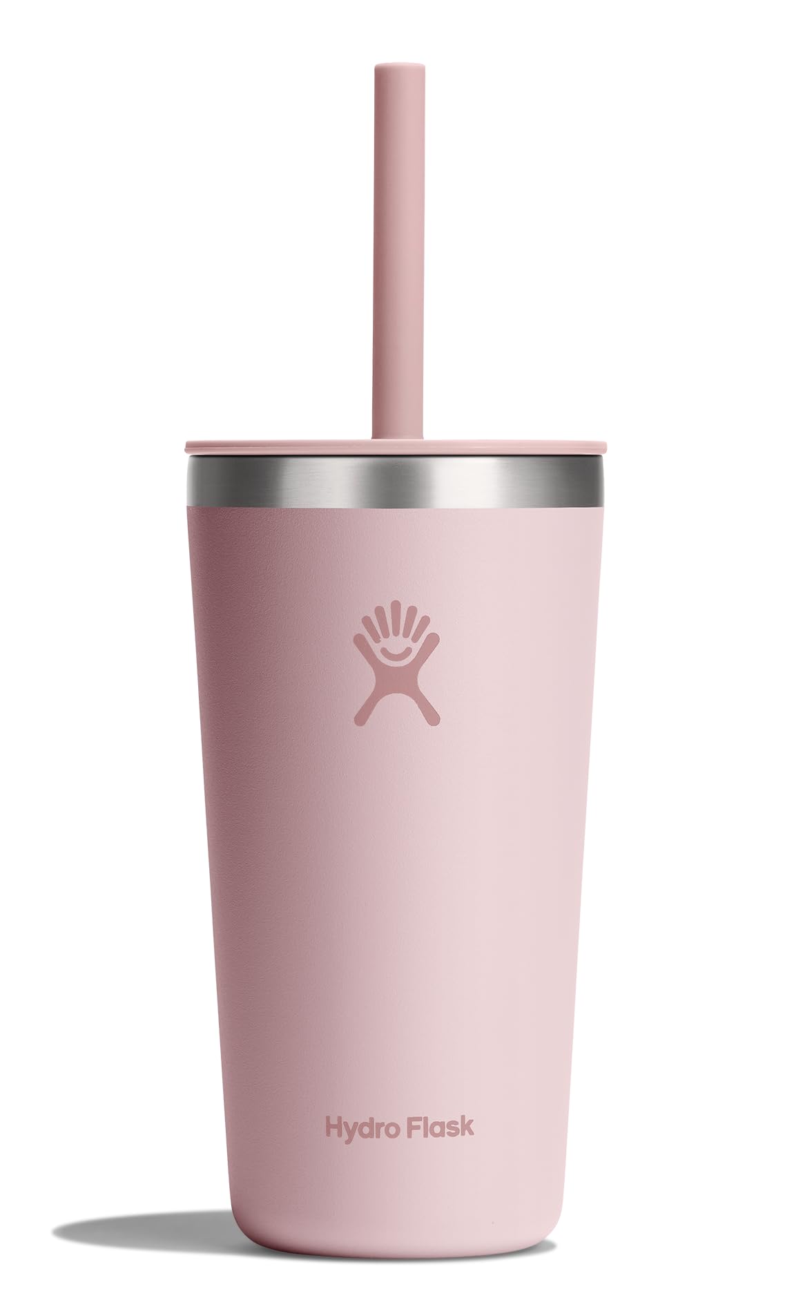 Hydro Flask All Around Tumbler Press-In Lid, Insulated Travel Mug, Stainless Steel Coffee Cup 16 Oz Tonal Birch Gray