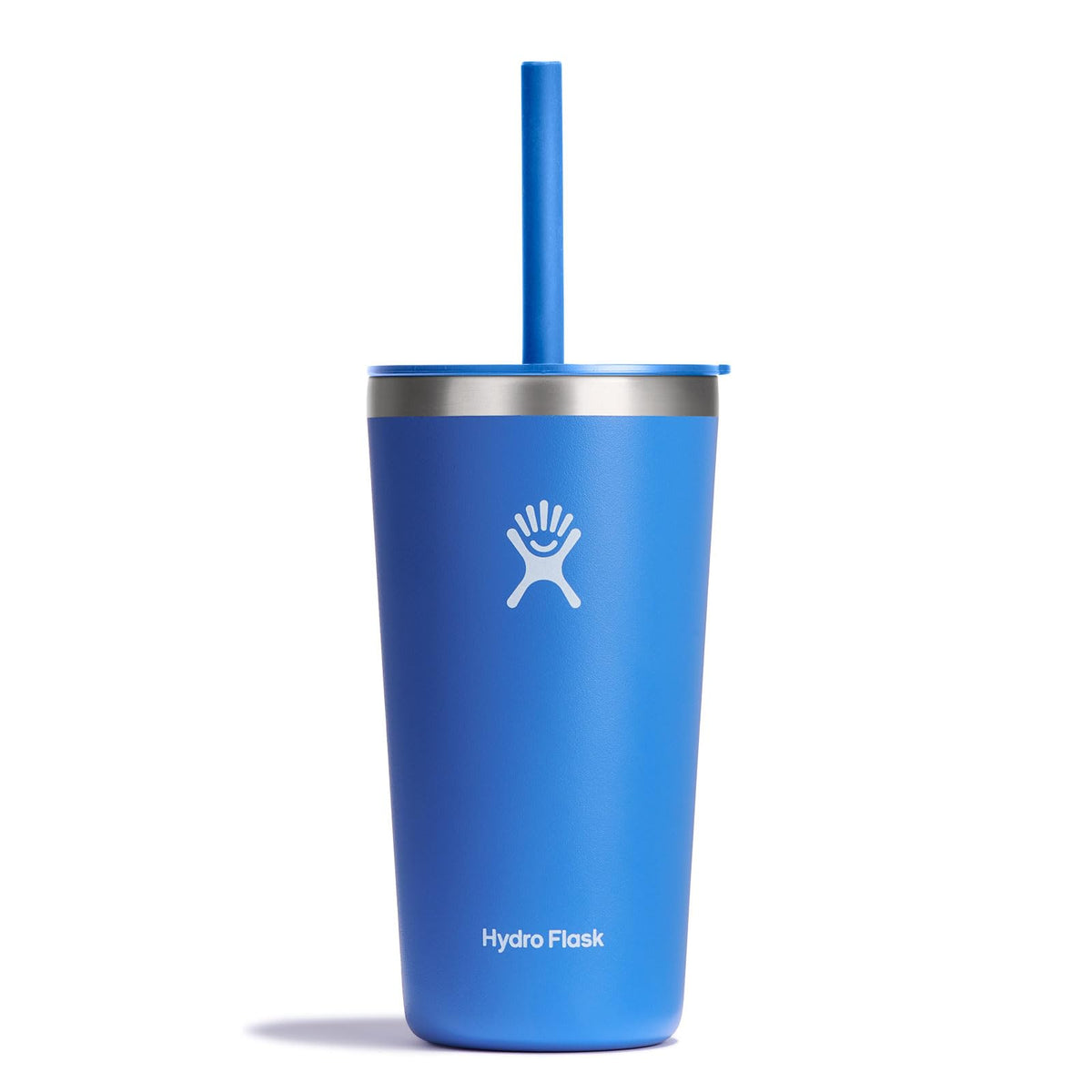 Hydro Flask All Around Tumbler Press-In Lid, Insulated Travel Mug, Stainless Steel Coffee Cup 16 Oz Tonal Birch Gray