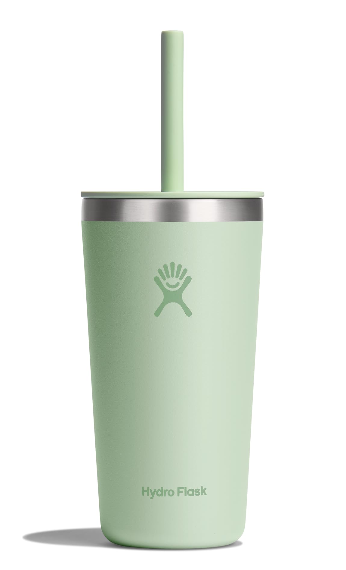 Hydro Flask All Around Tumbler Press-In Lid, Insulated Travel Mug, Stainless Steel Coffee Cup 16 Oz Tonal Birch Gray