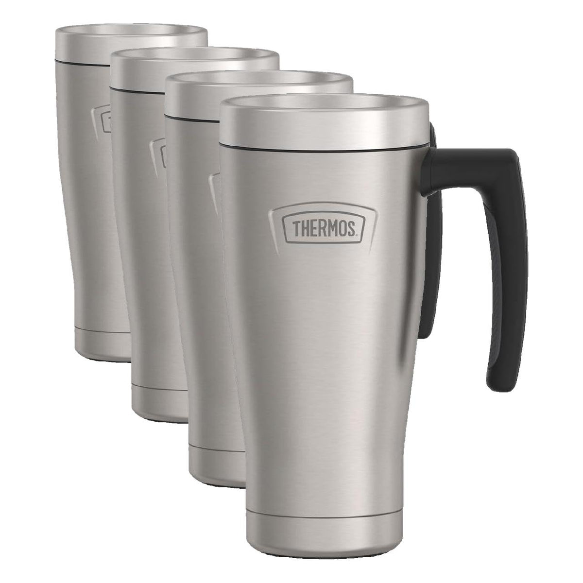 THERMOS ICON SERIES, Stainless Steel Mug, Matte Stainless Steel, 16 oz