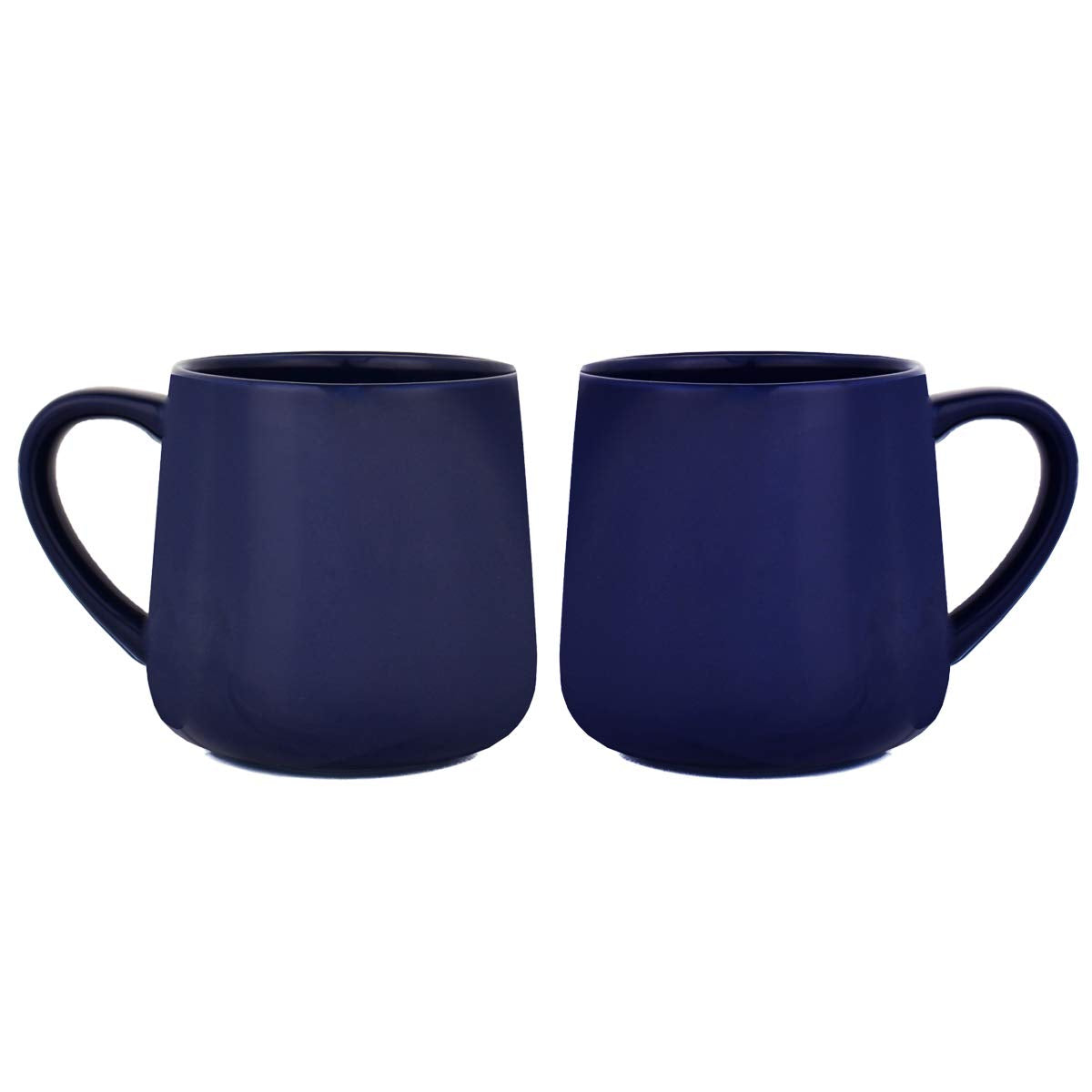 Bosmarlin Large Glossy Ceramic Coffee Mug, Tea Cup for Office and Home, 18 oz, Suitable for Dishwasher and Microwave(Blue, 1)