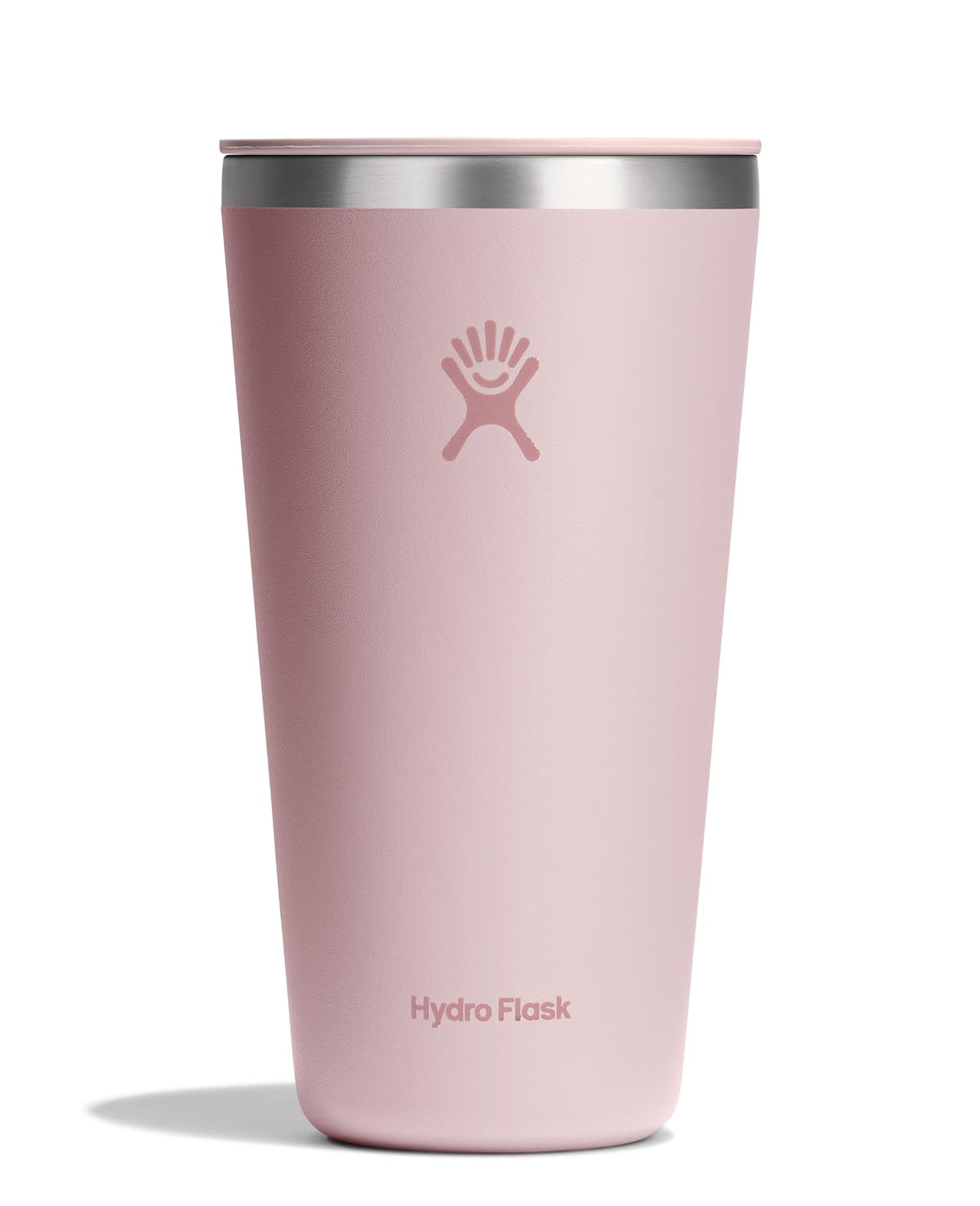 Hydro Flask All Around Tumbler Press-In Lid, Insulated Travel Mug, Stainless Steel Coffee Cup 16 Oz Tonal Birch Gray