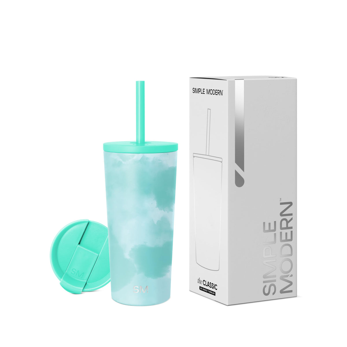 Simple Modern Iced Coffee Tumbler, Insulated | 24oz | Green