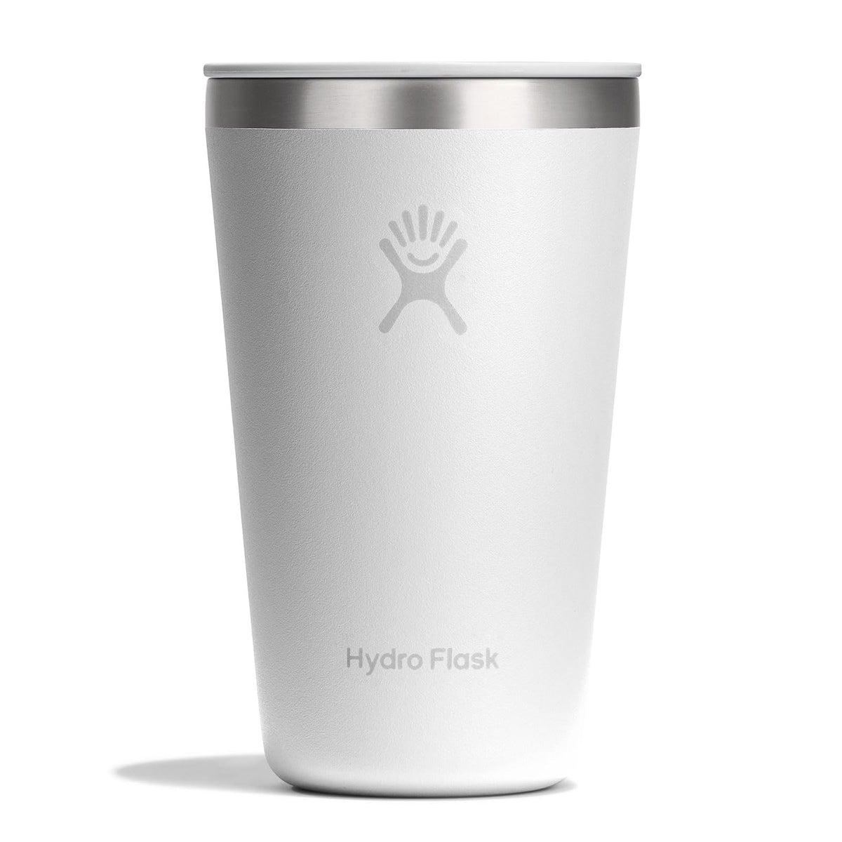 Hydro Flask All Around Tumbler Press-In Lid, Insulated Travel Mug, Stainless Steel Coffee Cup 16 Oz Tonal Birch Gray