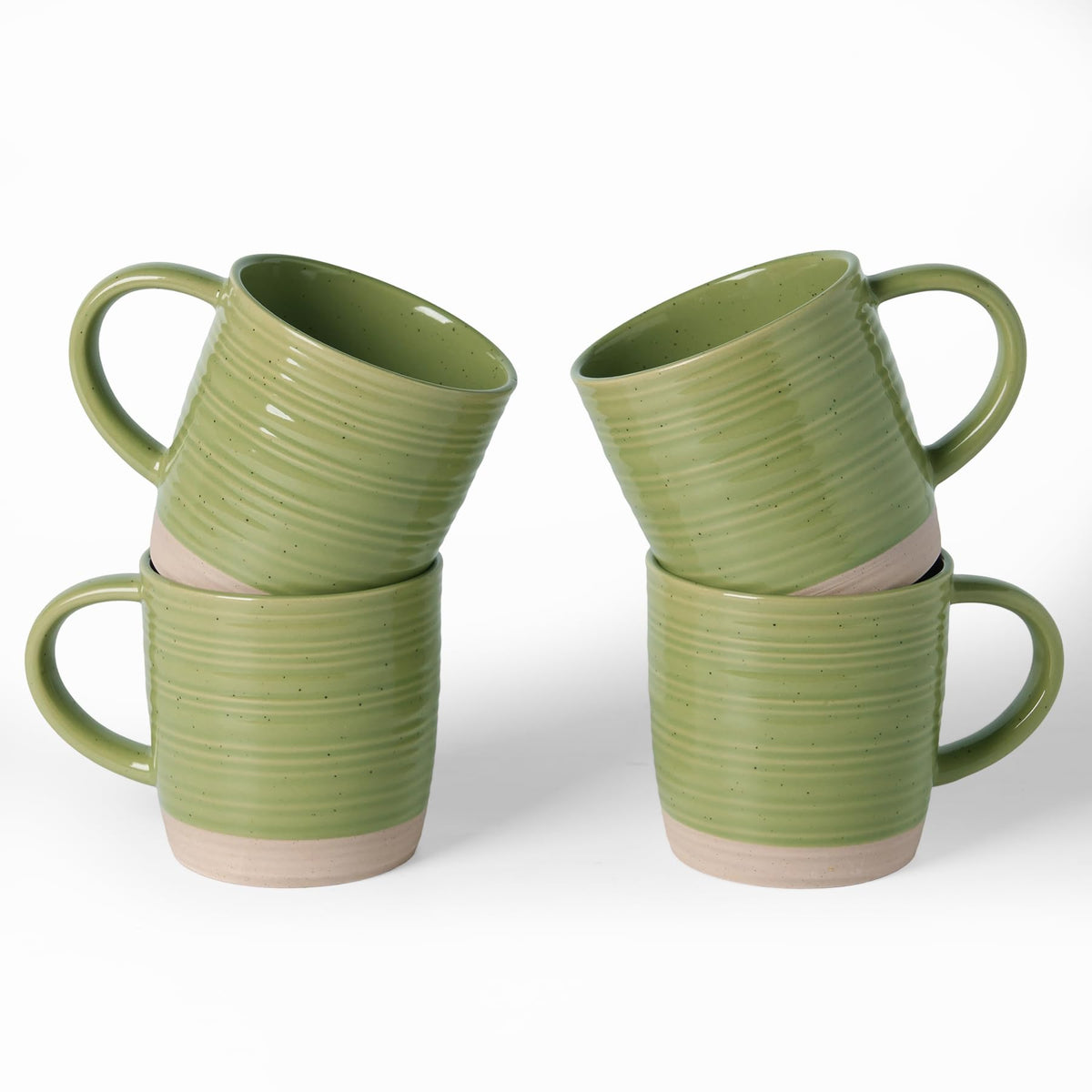 famiware Coffee Mugs Set of 6, 13 oz Mug Set, Ceramic Cup Set with Handle