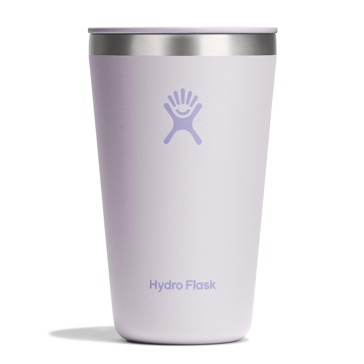 Hydro Flask All Around Tumbler Press-In Lid, Insulated Travel Mug, Stainless Steel Coffee Cup 16 Oz Tonal Birch Gray