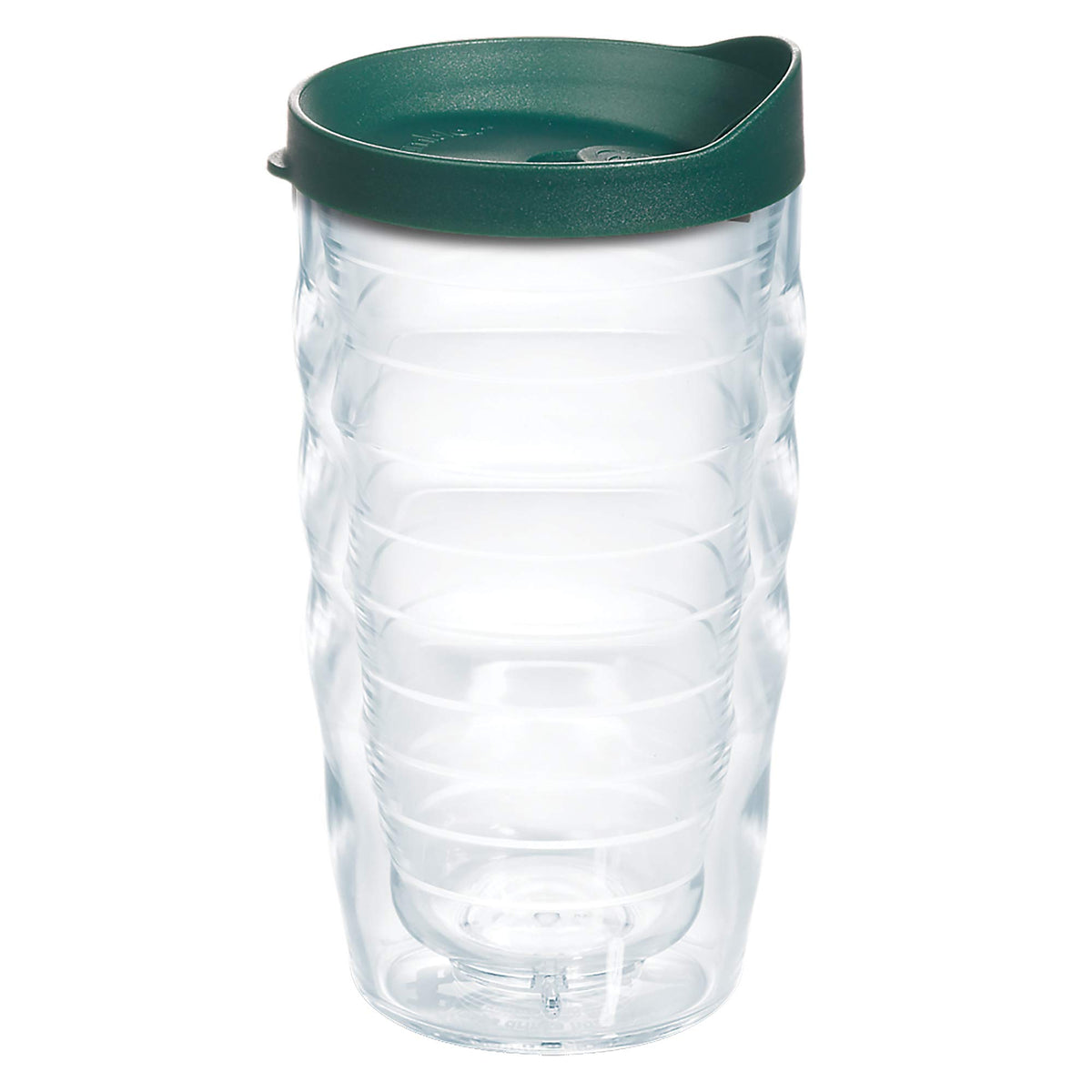 Tervis Clear & Colorful Lidded Made in USA Double Walled Insulated Tumbler Travel Cup Keeps Drinks Cold & Hot, 16oz Mug, Black Lid