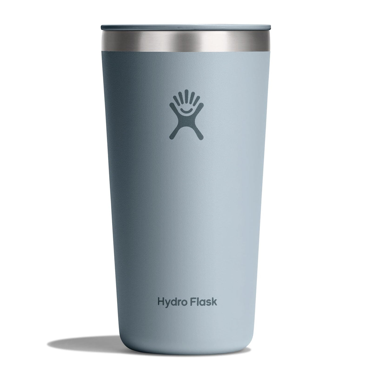 Hydro Flask All Around Tumbler Press-In Lid, Insulated Travel Mug, Stainless Steel Coffee Cup 16 Oz Tonal Birch Gray