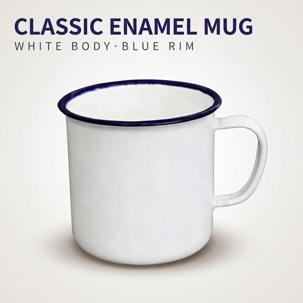 White 6cm Enamel Coffee Tea Mug, Enamel Drinking Cups for Home/Travel/Camping, Resusable and Portable Camping Mugs Coffee Mug for Indoor Outdoor Activities, Cups and Mugs