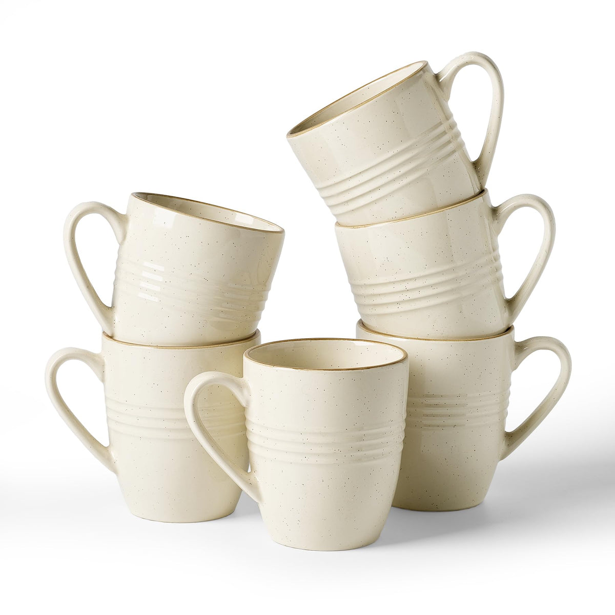 famiware Jupiter Coffee Mugs Set of 4, 13oz Coffee Mug Cups with Handle