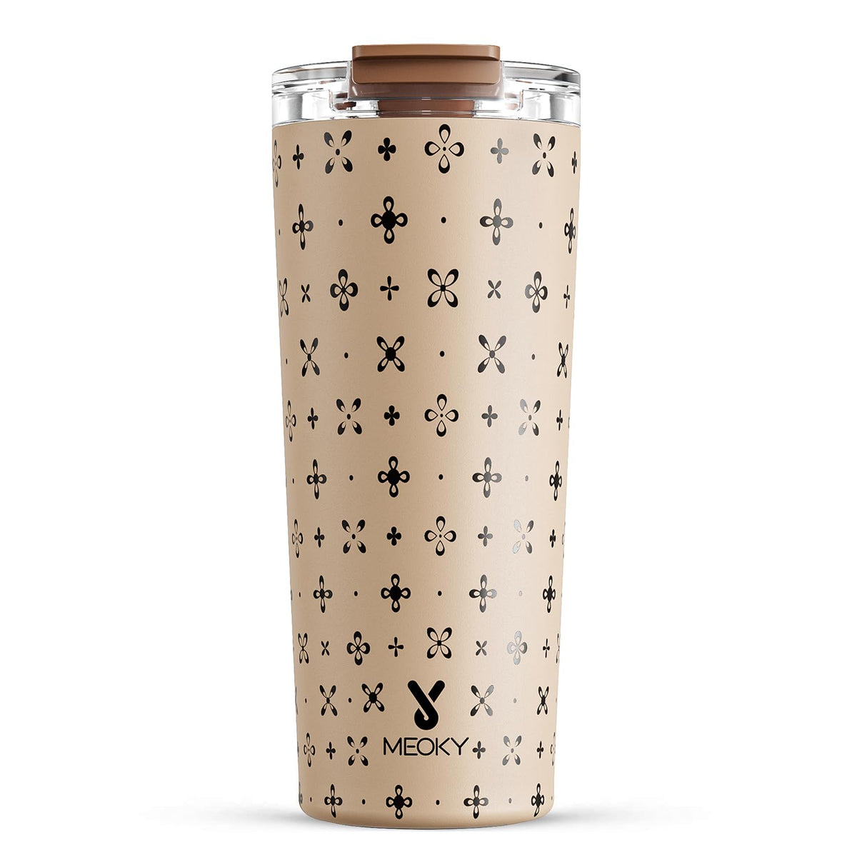 Meoky 24 oz Insulated Travel Coffee Mug: Leak Proof Lid, Night