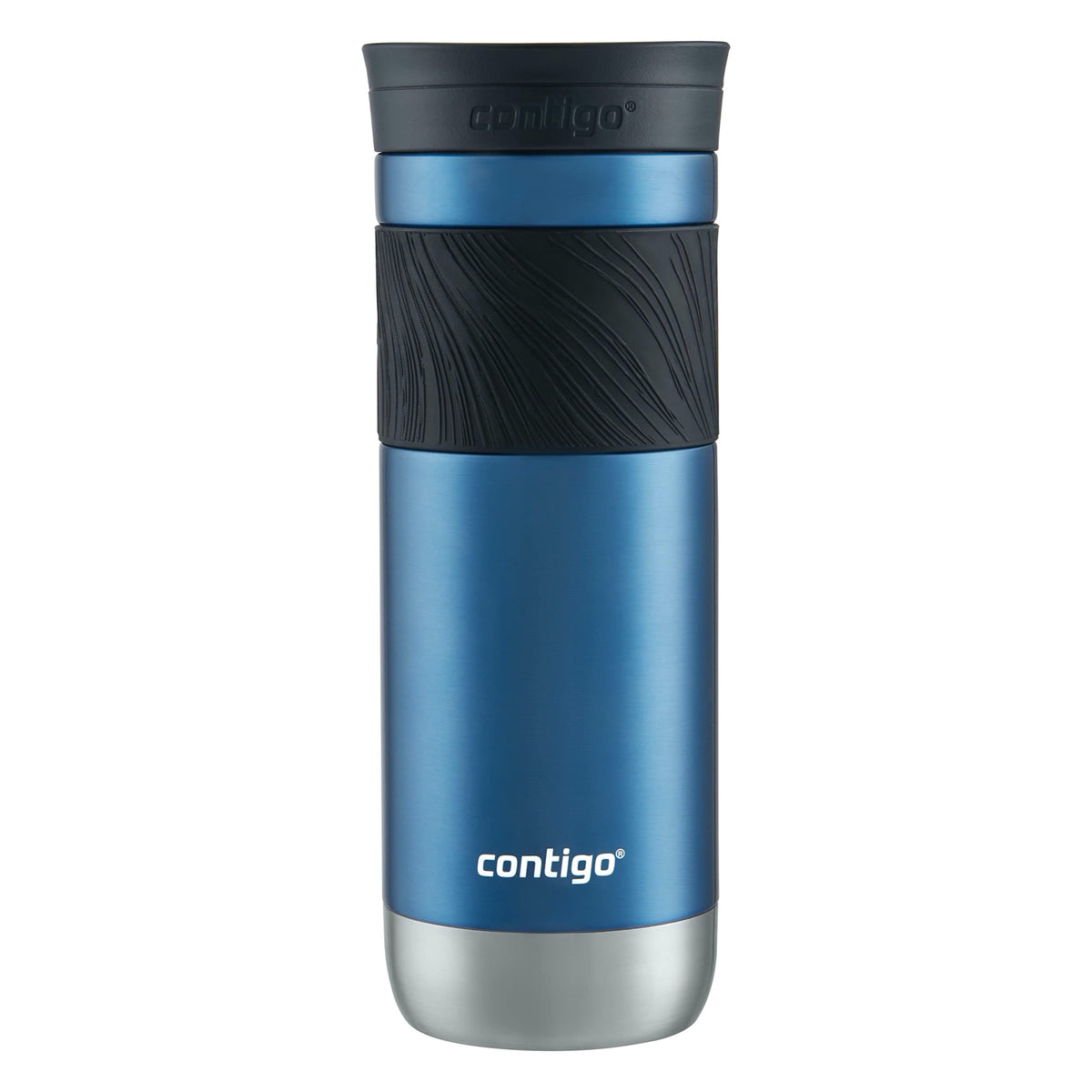 Contigo Byron Vacuum-Insulated Stainless Steel Travel Mug with Leak-Proof Lid Reusable Coffee Mug or Water Bottle BPA-Free 16oz Licorice Keeps Beverages Hot for 6 Hours or Cold for 12 Hours