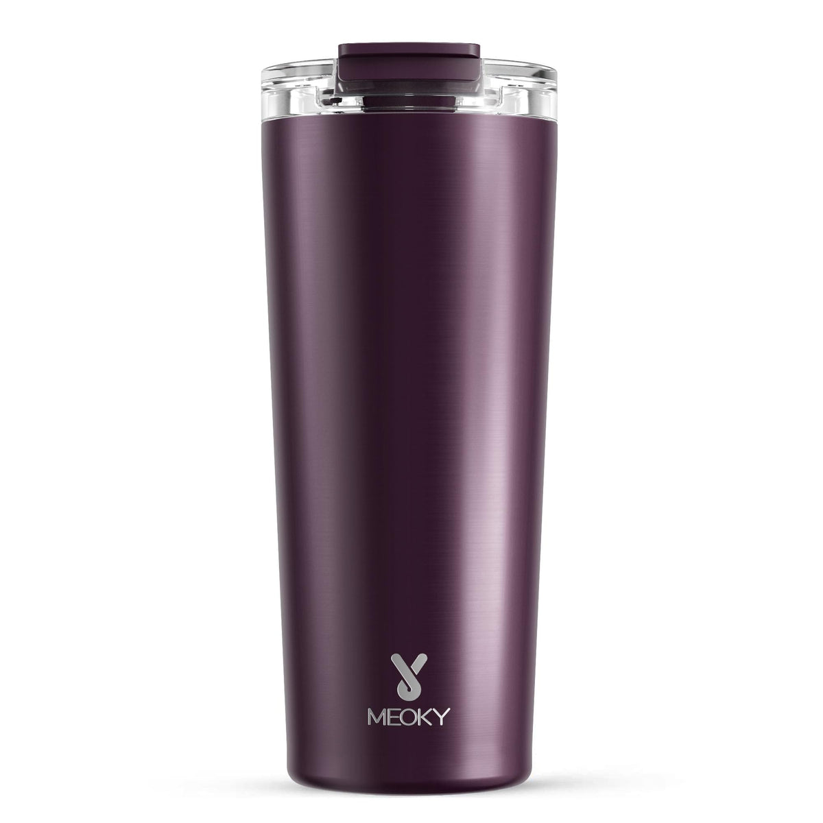 Meoky 24 oz Insulated Travel Coffee Mug: Leak Proof Lid, Night