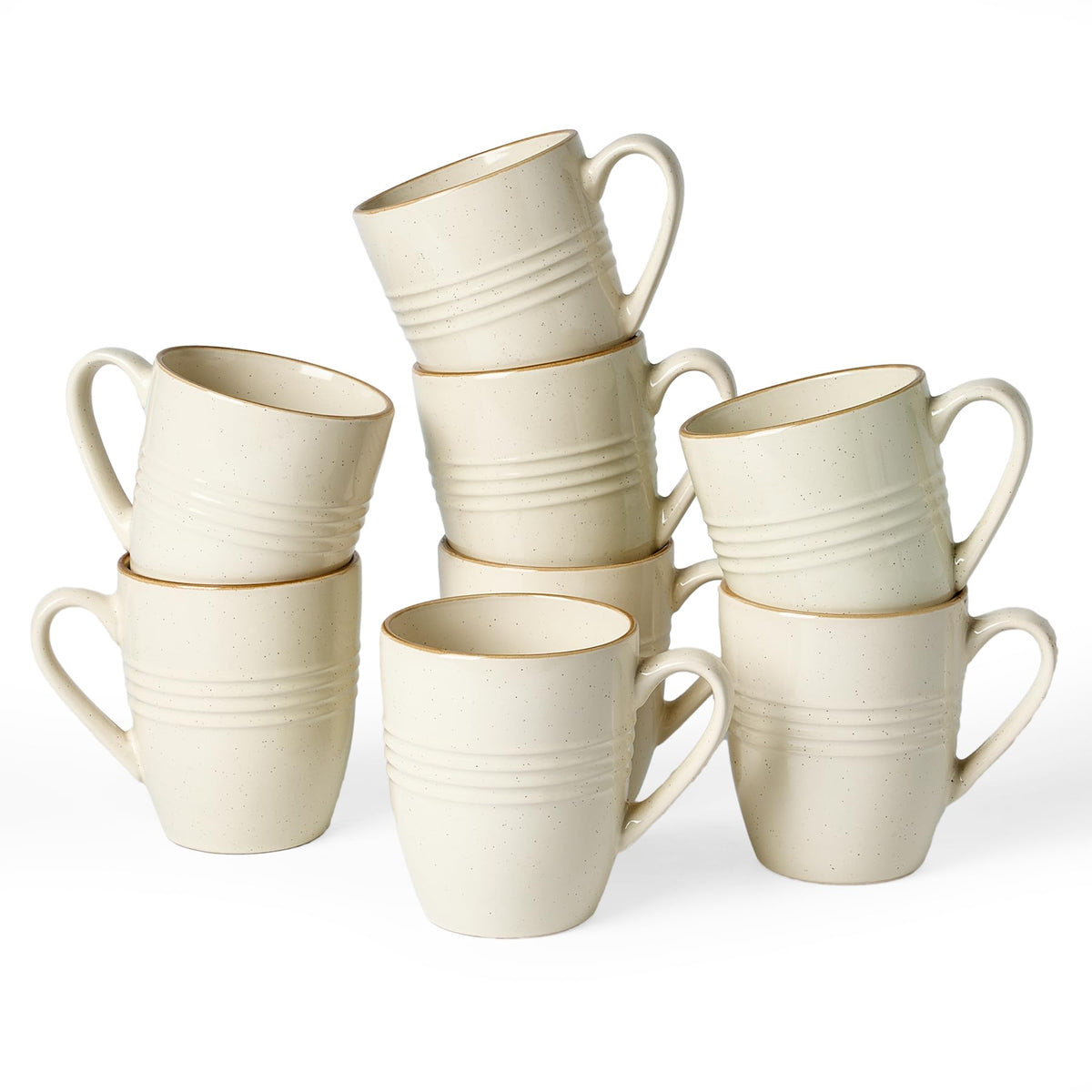 famiware Jupiter Coffee Mugs Set of 4, 13oz Coffee Mug Cups with Handle