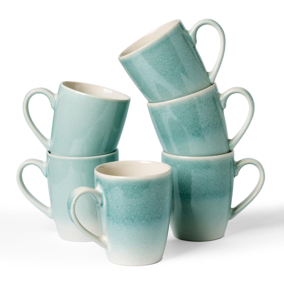 famiware Jupiter Coffee Mugs Set of 4, 13oz Coffee Mug Cups with Handle