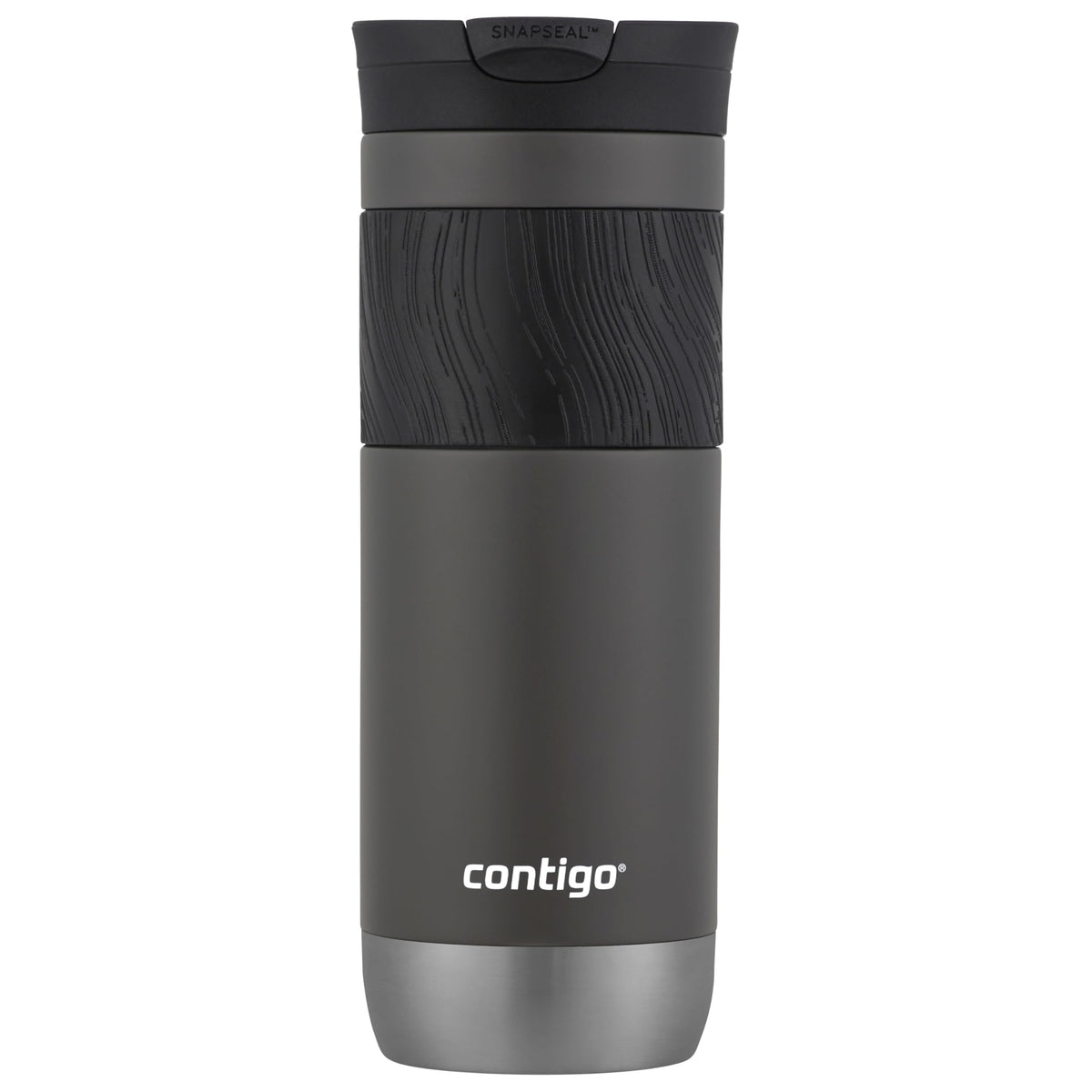 Contigo Byron 2.0 Stainless Steel Travel Mug with Snapseal Lid and Grip, 24oz, Midnight Berry, BPA Free and Leak Proof