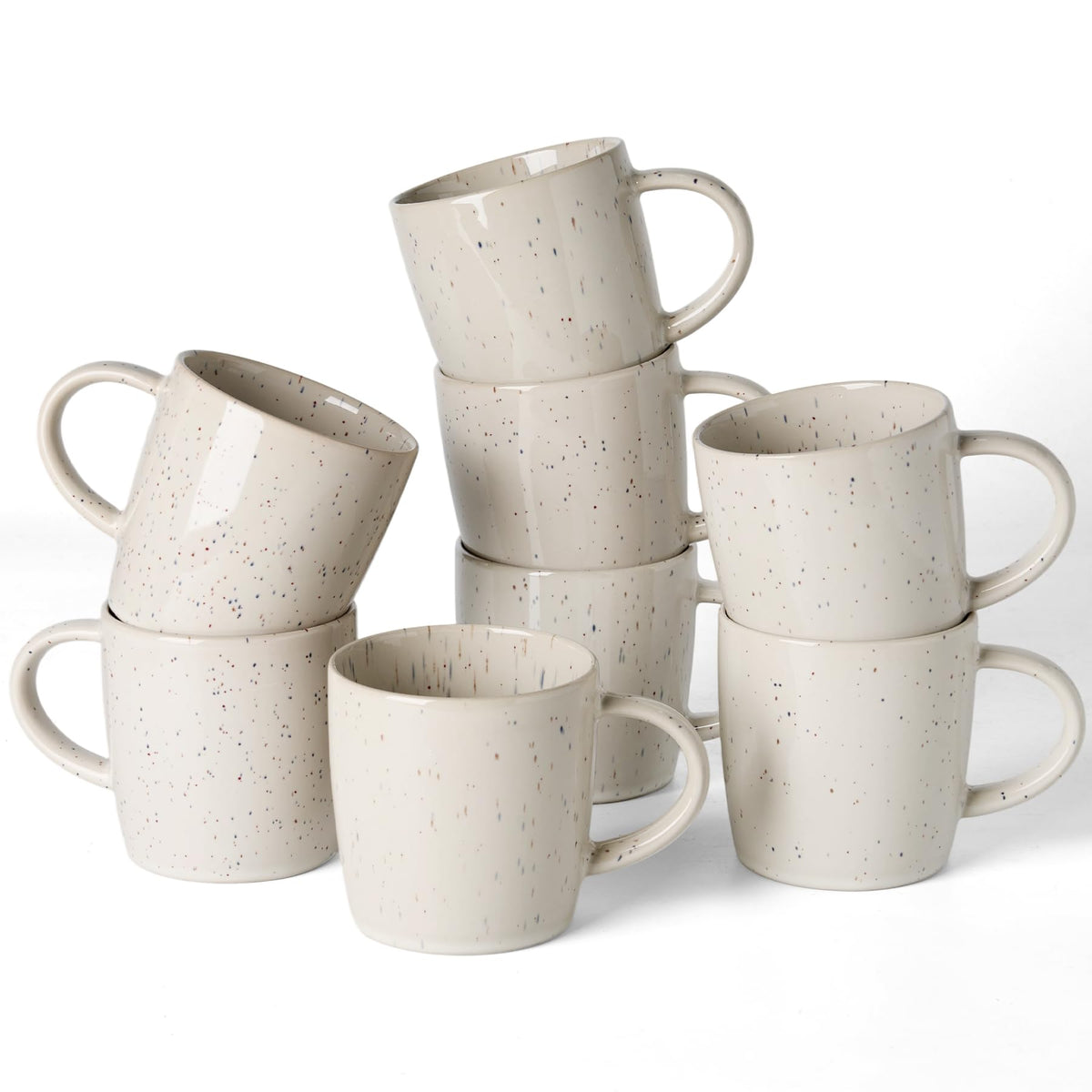 famiware Mercury Coffee Mugs 13 oz, Coffee Mugs Set of 4 with Handle, Cups for Latte, Hot Tea, Cappuccino, Mocha, Cocoa, Multi-color