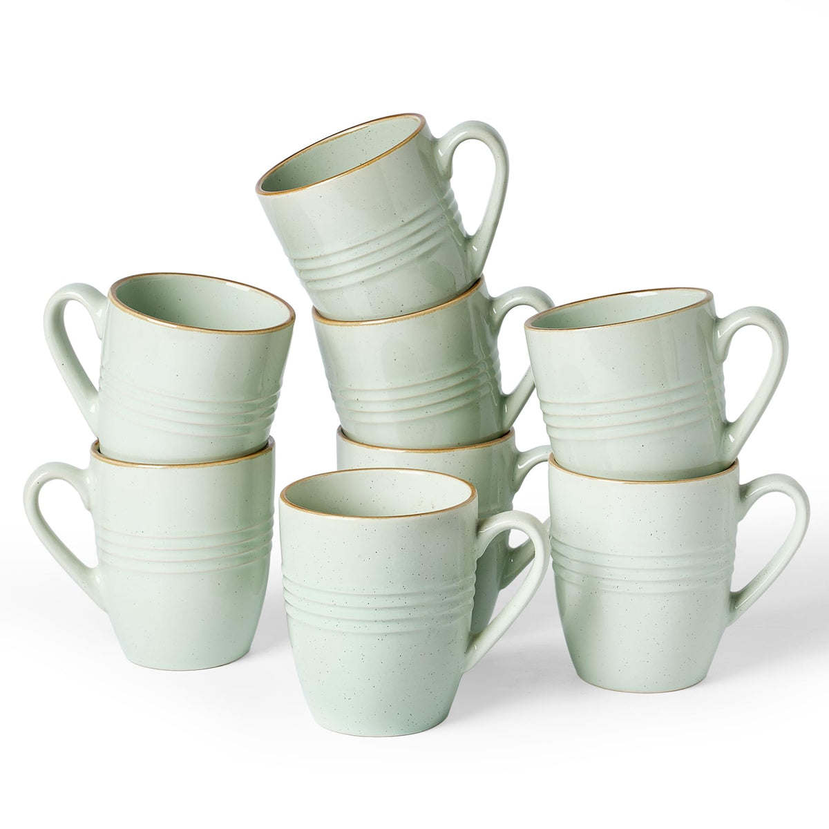 famiware Jupiter Coffee Mugs Set of 4, 13oz Coffee Mug Cups with Handle