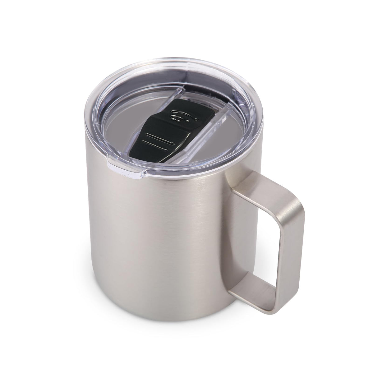 Volhoply 14oz Insulated Stainless Steel Coffee Mug with Lid Bulk 8 Pack,Double Wall Vacuum Travel Coffee Cup with Handle,Reusable Metal Cups Tumbler Cup, Camping Mugs,Ideal Gifts(Mix,8)