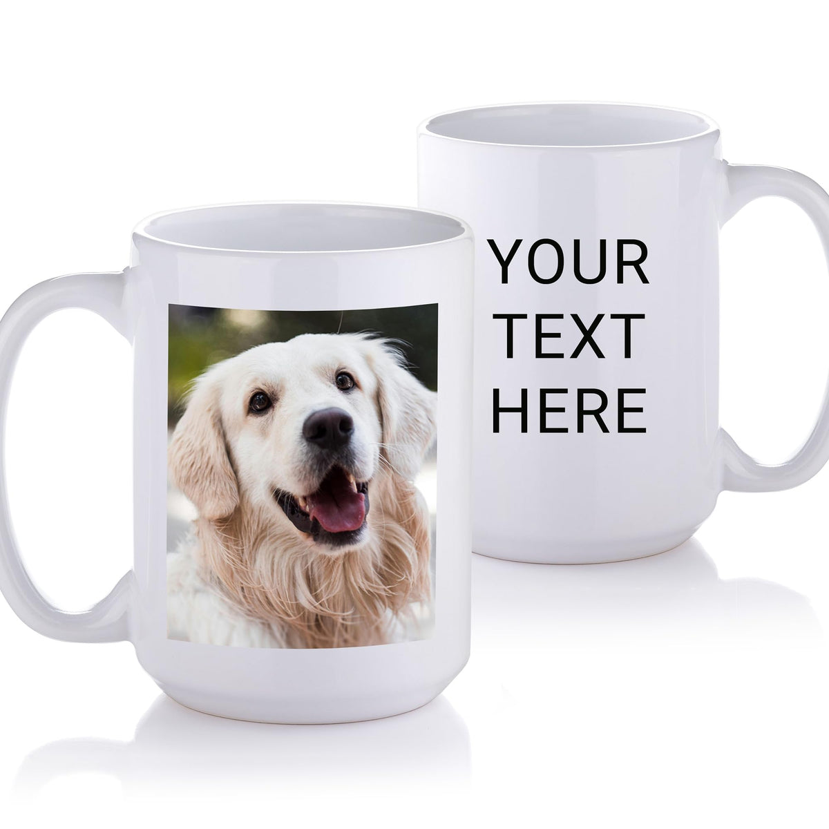 Lifetime Creations Custom New Baby Photo Mug with Text: Personalized Coffee Cup, 15 ounces, Custom Newborn Photo Gift for New Parents, New Mom Keepsake, Baby Name Announcement, Printed in USA