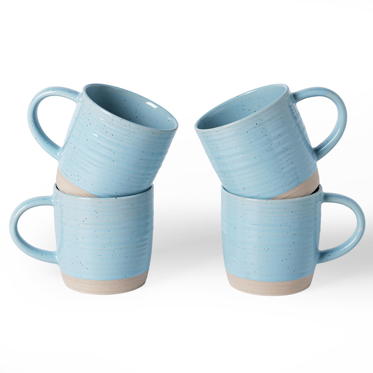 famiware Coffee Mugs Set of 6, 13 oz Mug Set, Ceramic Cup Set with Handle