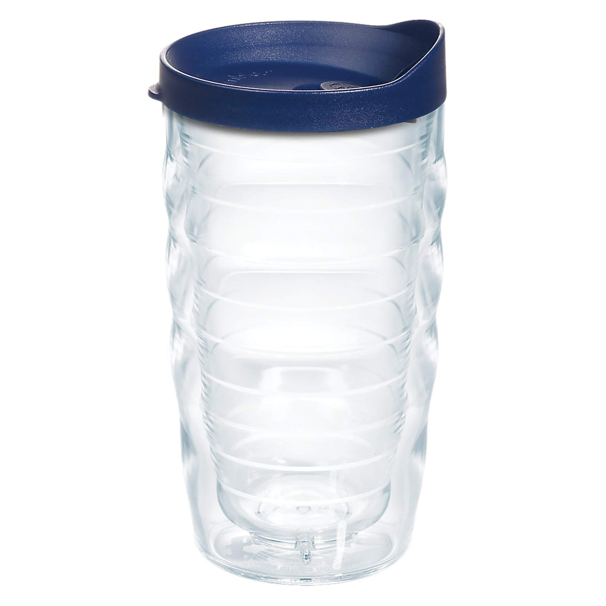 Tervis Clear & Colorful Lidded Made in USA Double Walled Insulated Tumbler Travel Cup Keeps Drinks Cold & Hot, 16oz Mug, Black Lid