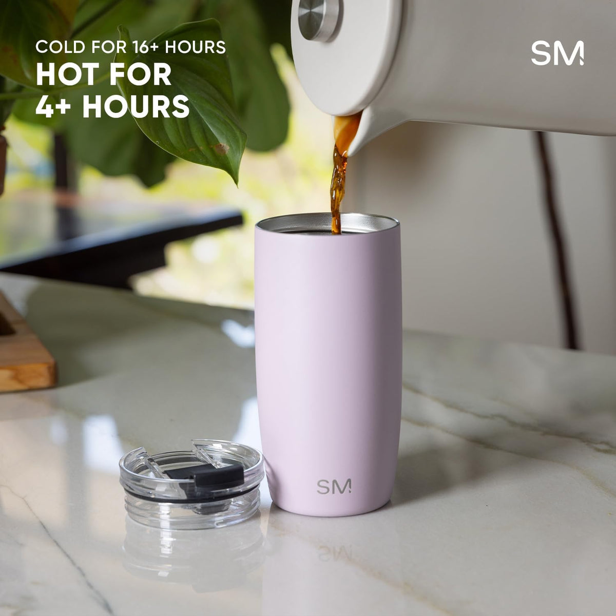 Simple Modern Travel Coffee Mug with Lid | 12oz | Beige