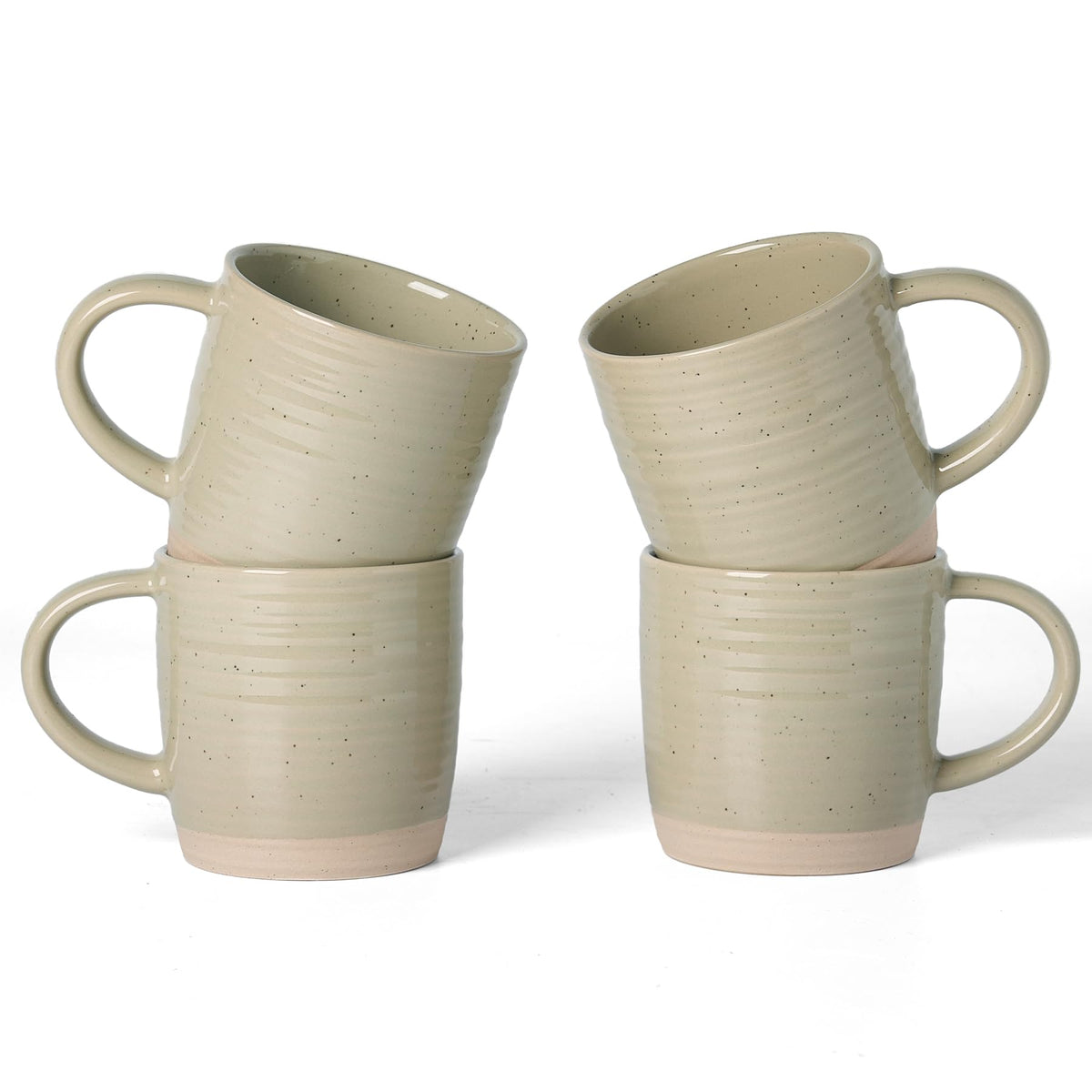 famiware Coffee Mugs Set of 6, 13 oz Mug Set, Ceramic Cup Set with Handle
