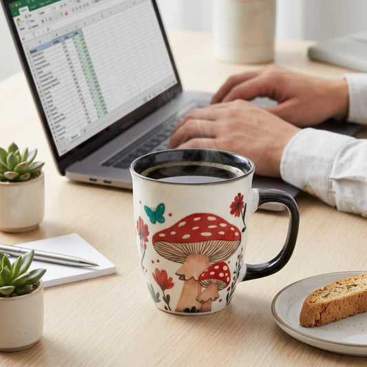 Mushroom Color Changing Coffee Mug, 16oz