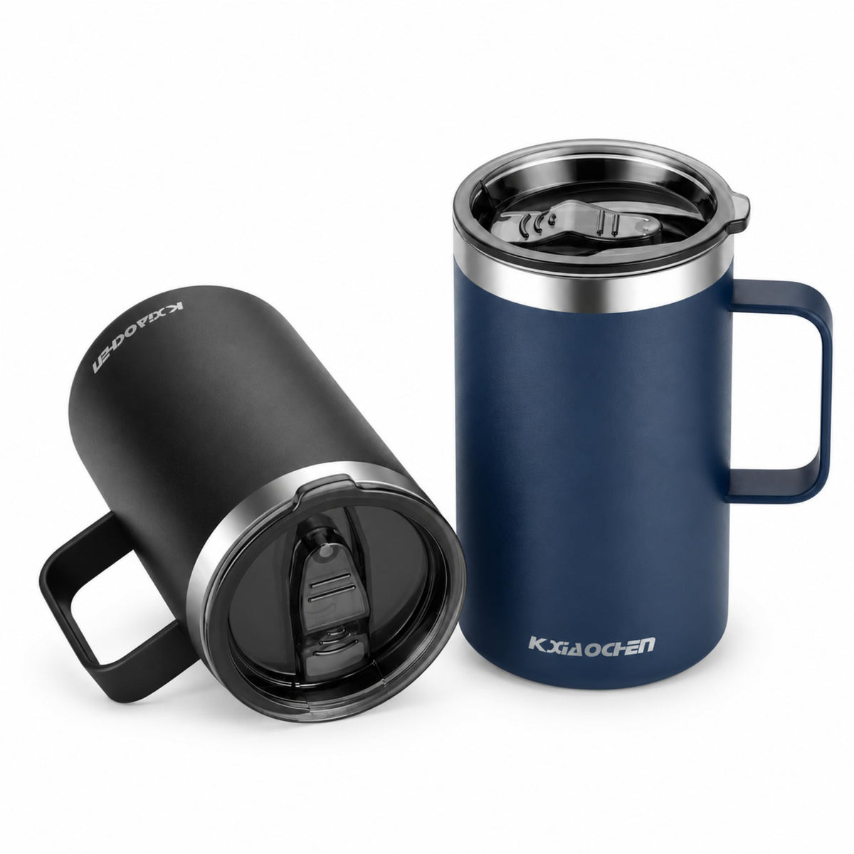 KXIAOCHEN 20 oz Insulated Coffee Mug, Coffee Cup with Lid and Wide Handle