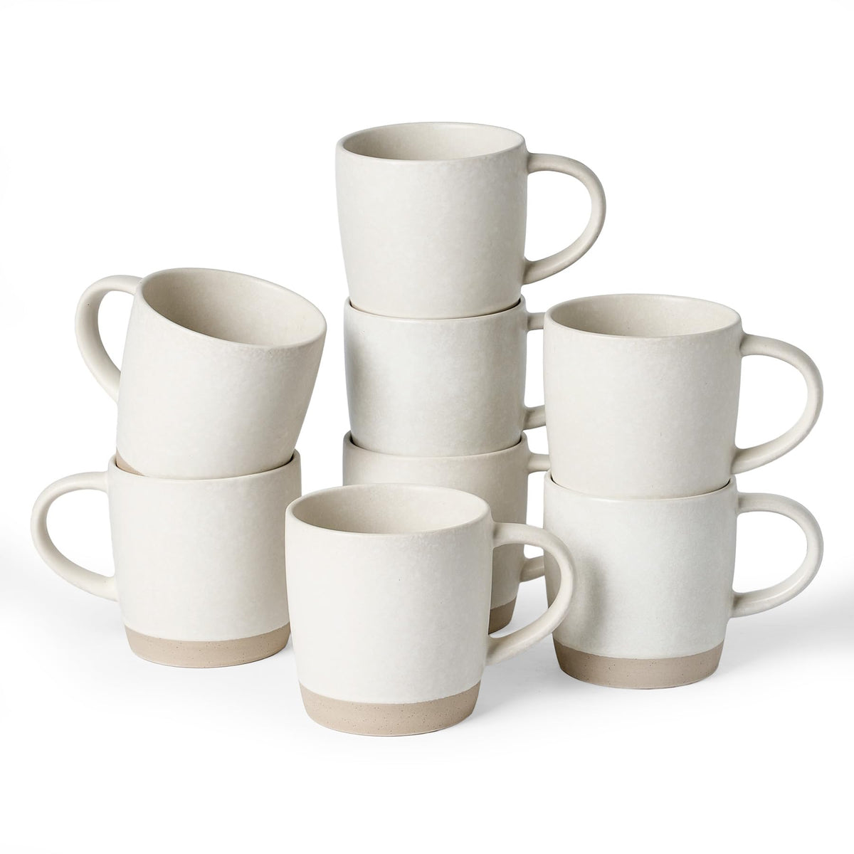 famiware Coffee Mugs Set of 6, 13 oz Mug Set, Ceramic Cup Set with Handle