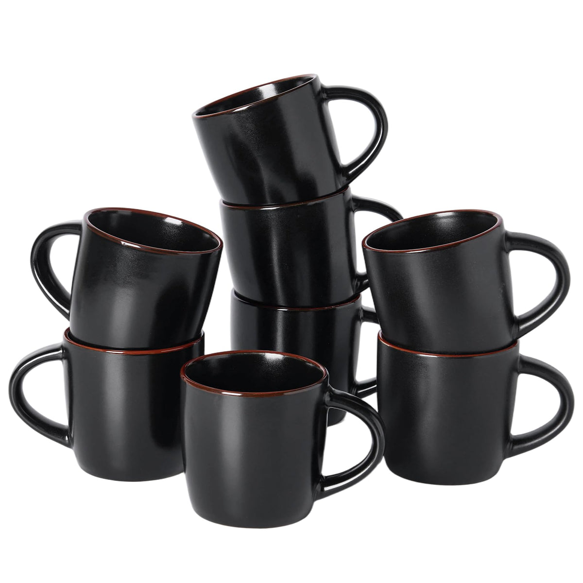 famiware Mercury Coffee Mugs 13 oz, Coffee Mugs Set of 4 with Handle, Cups for Latte, Hot Tea, Cappuccino, Mocha, Cocoa, Multi-color