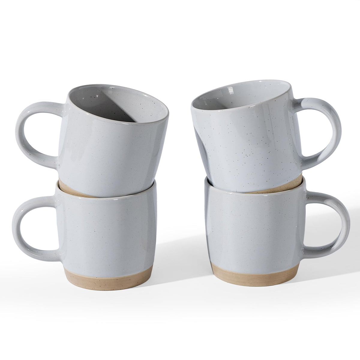 famiware Mercury Coffee Mugs 13 oz, Coffee Mugs Set of 4 with Handle, Cups for Latte, Hot Tea, Cappuccino, Mocha, Cocoa, Multi-color