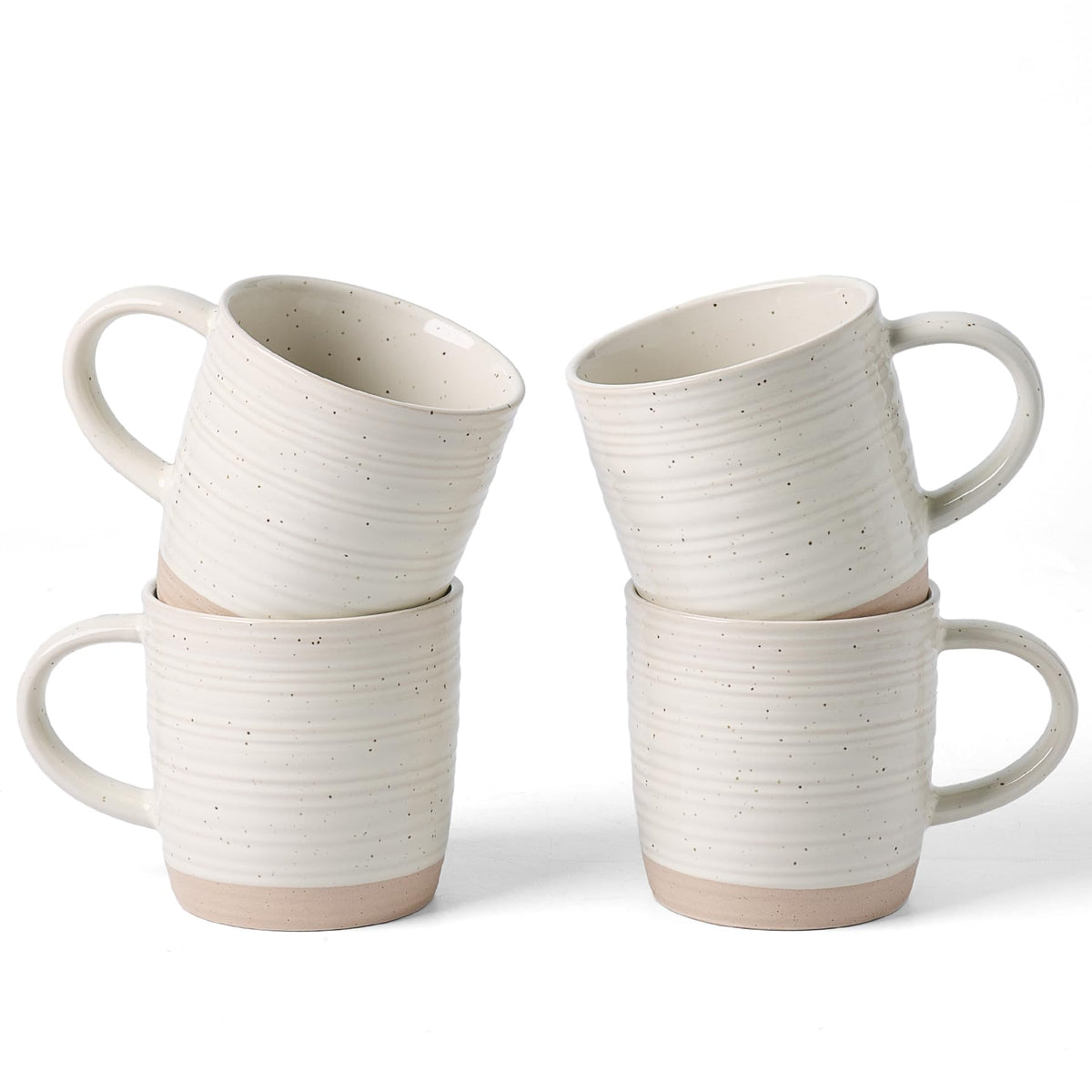 famiware Coffee Mugs Set of 6, 13 oz Mug Set, Ceramic Cup Set with Handle