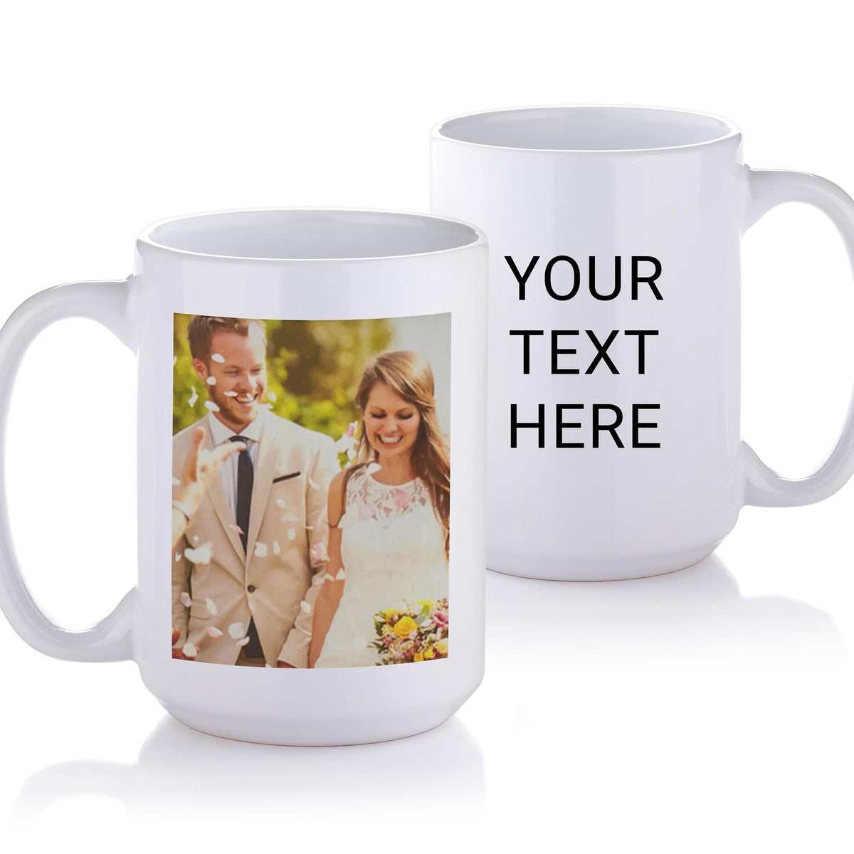 Lifetime Creations Custom New Baby Photo Mug with Text: Personalized Coffee Cup, 15 ounces, Custom Newborn Photo Gift for New Parents, New Mom Keepsake, Baby Name Announcement, Printed in USA