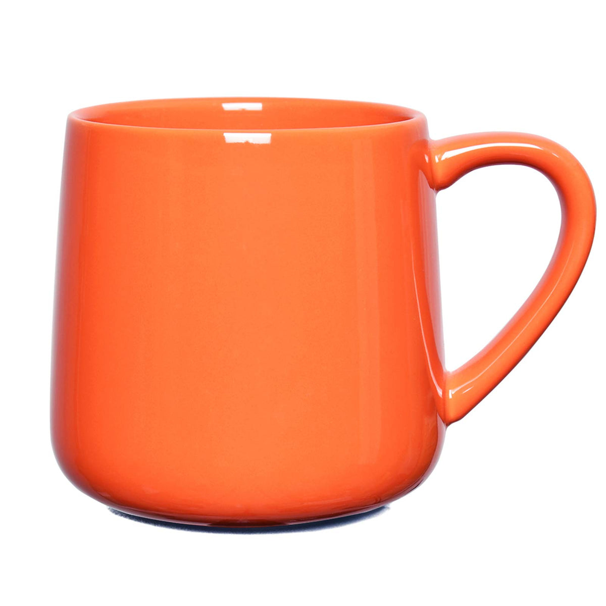 Bosmarlin Large Glossy Ceramic Coffee Mug, Tea Cup for Office and Home, 18 oz, Suitable for Dishwasher and Microwave(Blue, 1)