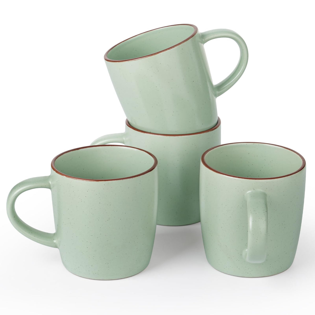 famiware Mercury Coffee Mugs 13 oz, Coffee Mugs Set of 4 with Handle, Cups for Latte, Hot Tea, Cappuccino, Mocha, Cocoa, Multi-color