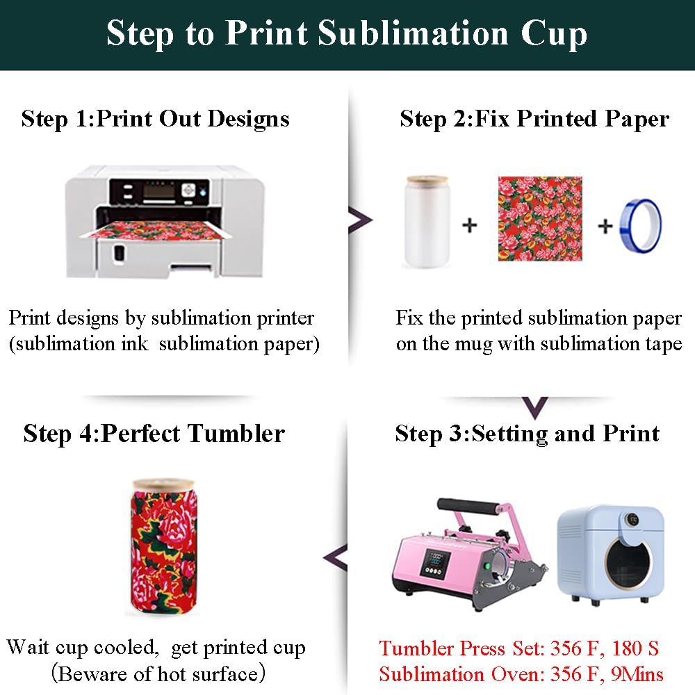 ABBSH Sublimation Glass Cups With Bamboo Lids And Straws 16OZ，Sublimation Beer Can Glass, Sublimation Frosted Glass Tumbler Blanks 12Pack