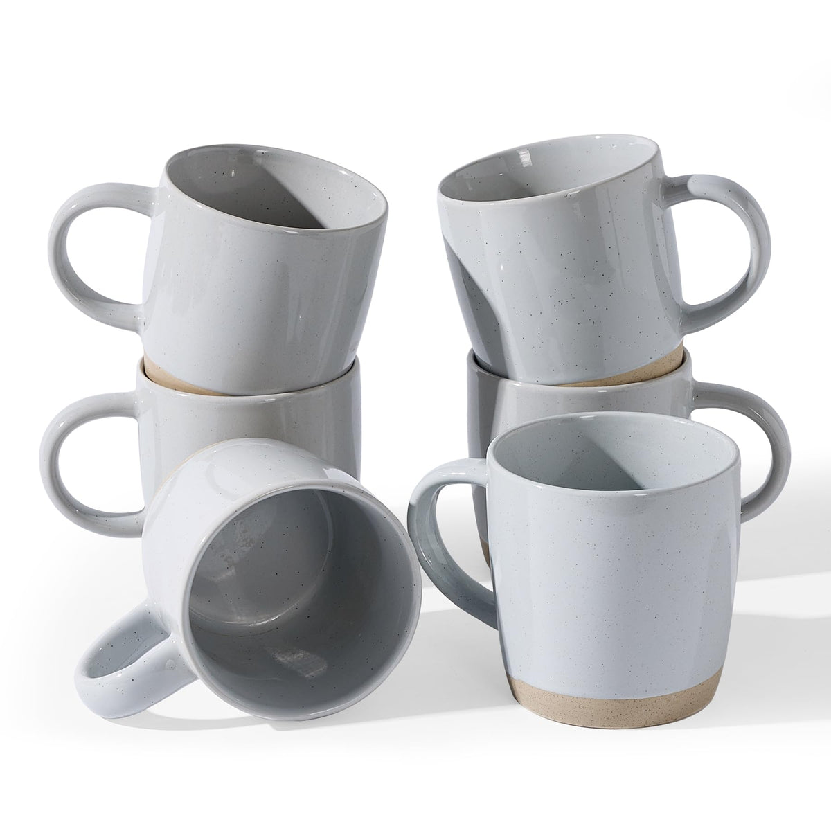 famiware Mercury Coffee Mugs 13 oz, Coffee Mugs Set of 4 with Handle, Cups for Latte, Hot Tea, Cappuccino, Mocha, Cocoa, Multi-color