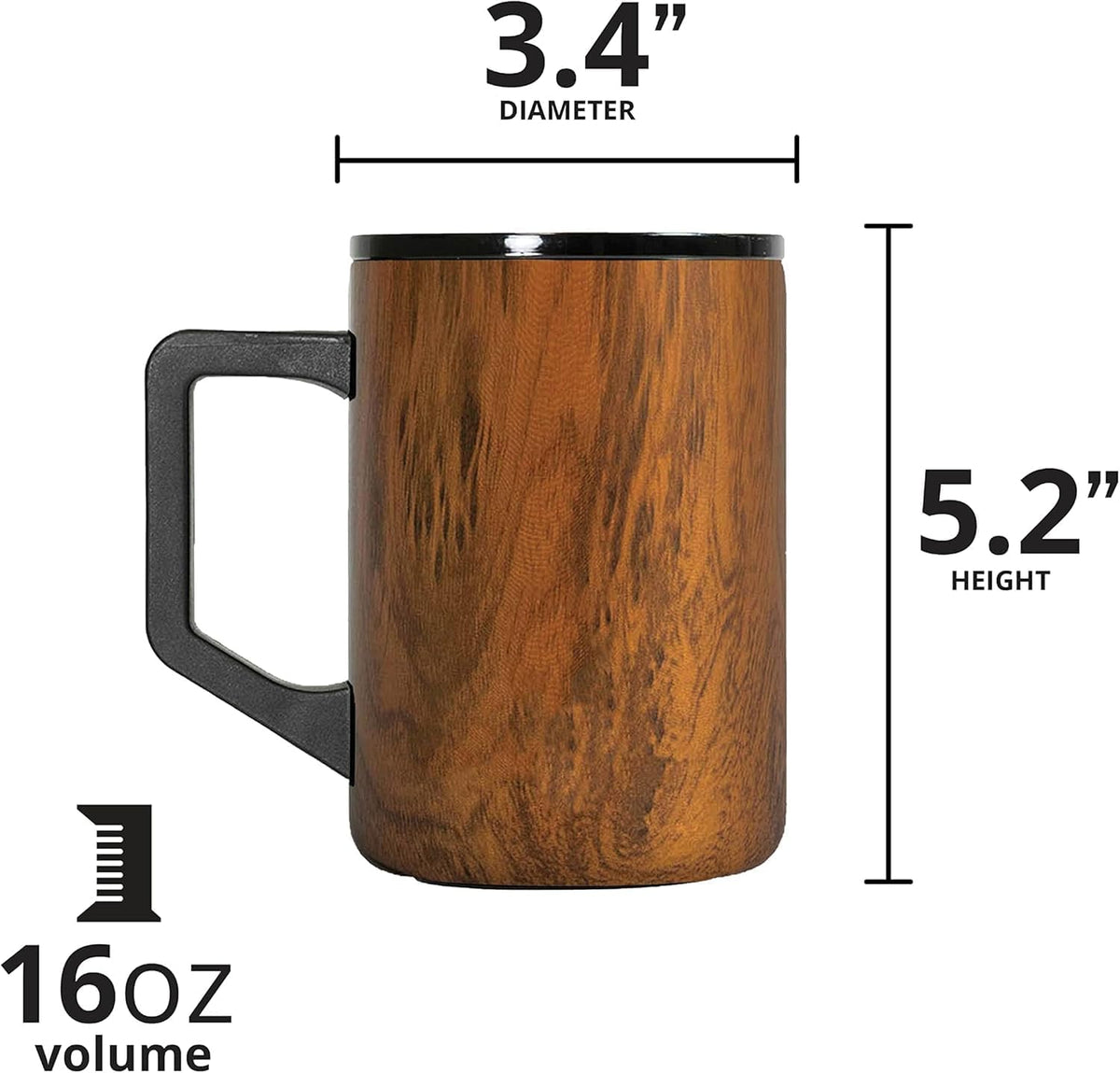 Elemental Summit 16oz Insulated Coffee Mug Stainless Steel Cup w/Lid