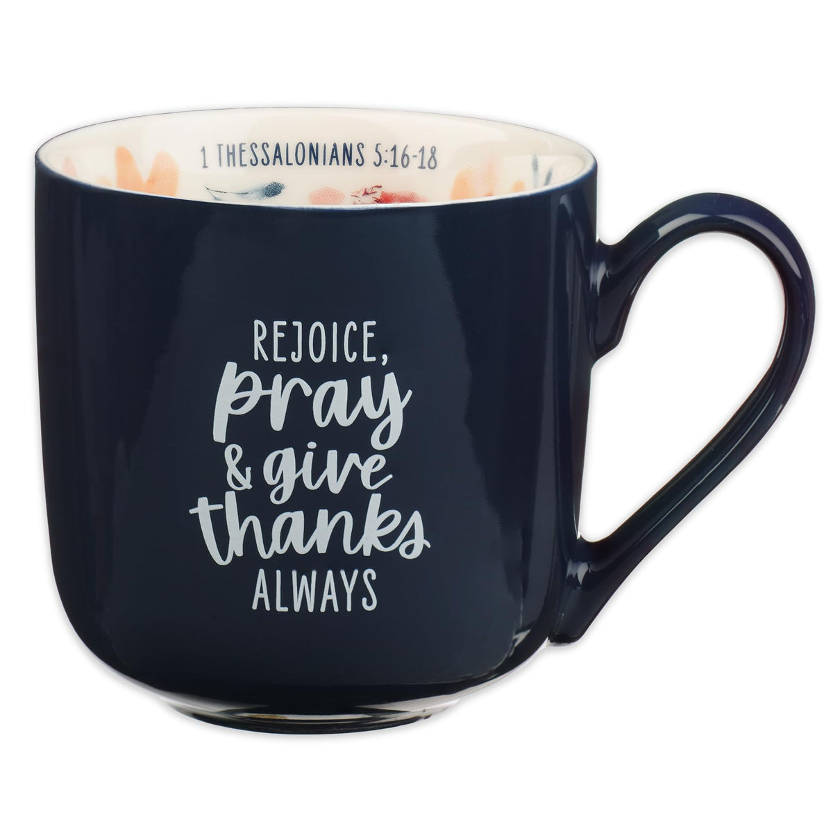 Christian Art Gifts Inspiring Ceramic Coffee Mug for Women: Lord Stood with Me Bible Verse, Microwave & Dishwasher Safe Novelty Cup, Sturdy Handle, Encouraging Gift for Women, Green Floral, 14 oz.