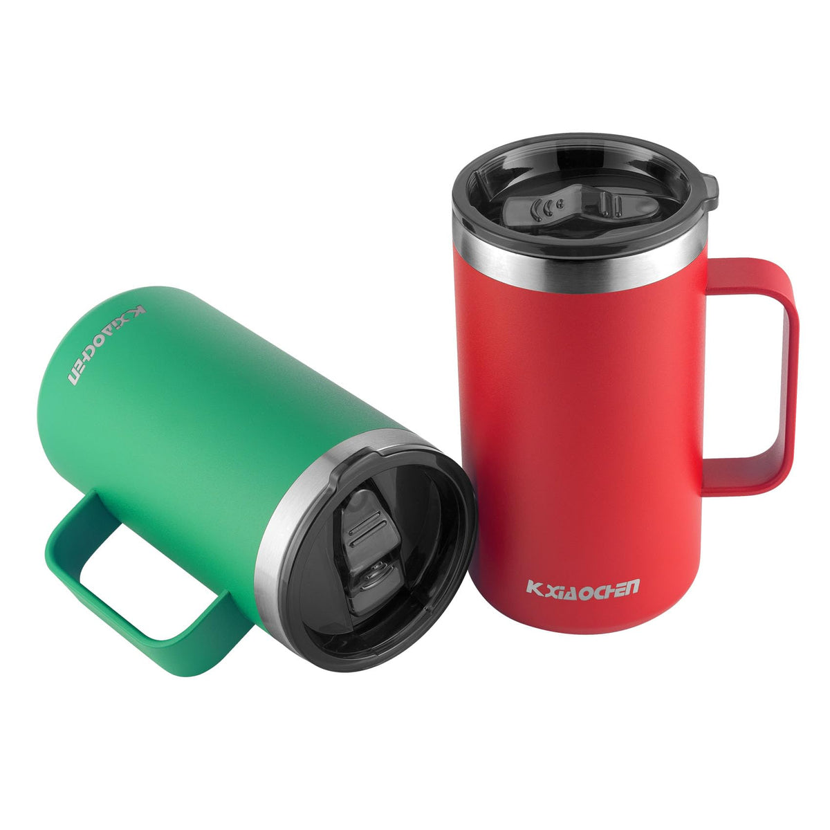 KXIAOCHEN 20 oz Insulated Coffee Mug, Coffee Cup with Lid and Wide Handle
