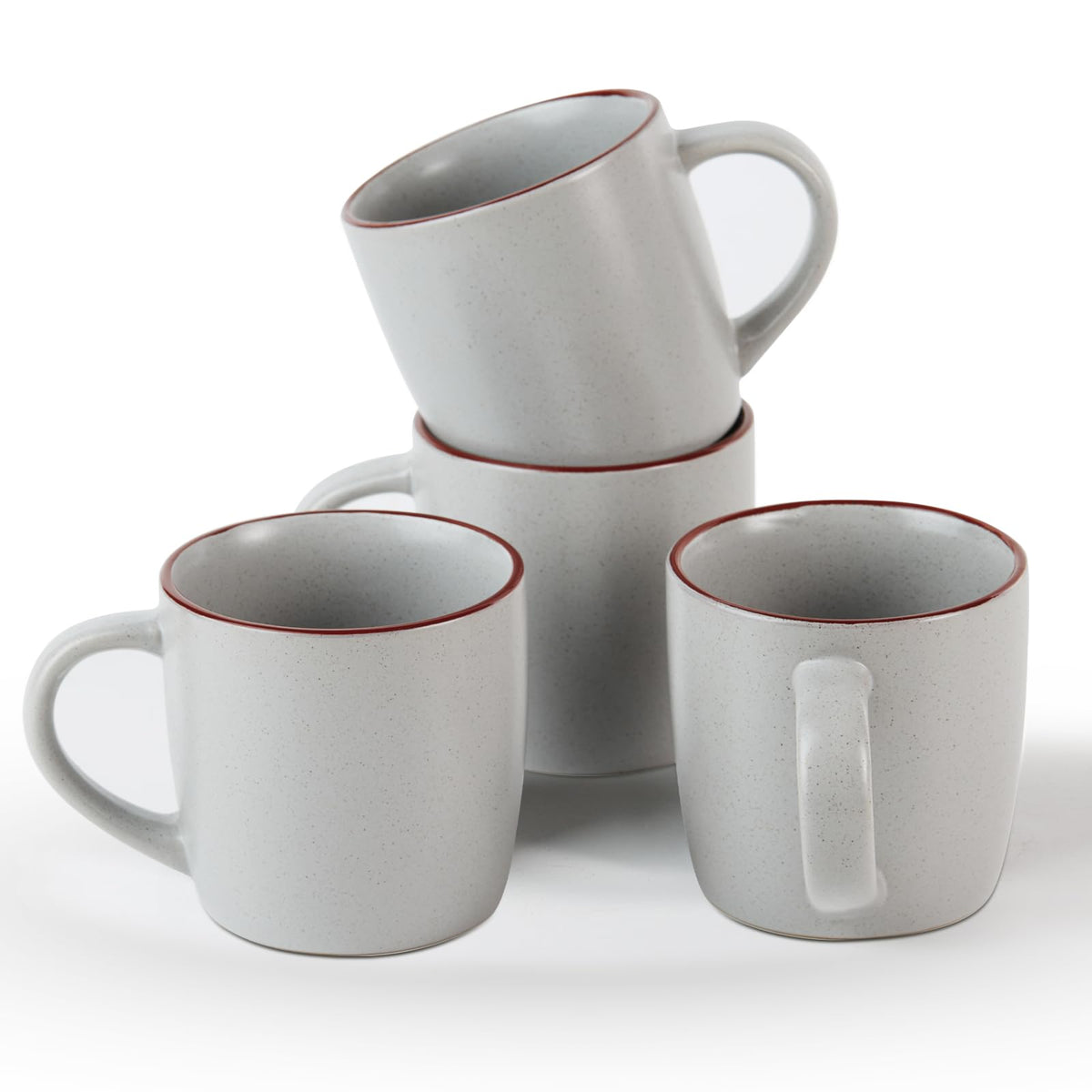 famiware Mercury Coffee Mugs 13 oz, Coffee Mugs Set of 4 with Handle, Cups for Latte, Hot Tea, Cappuccino, Mocha, Cocoa, Multi-color