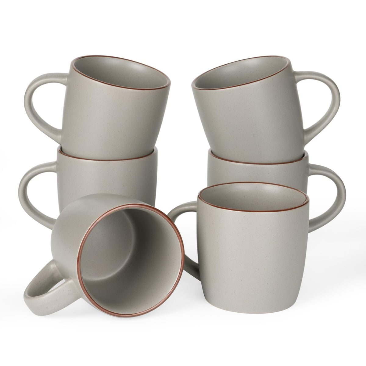 famiware Mercury Coffee Mugs 13 oz, Coffee Mugs Set of 4 with Handle, Cups for Latte, Hot Tea, Cappuccino, Mocha, Cocoa, Multi-color