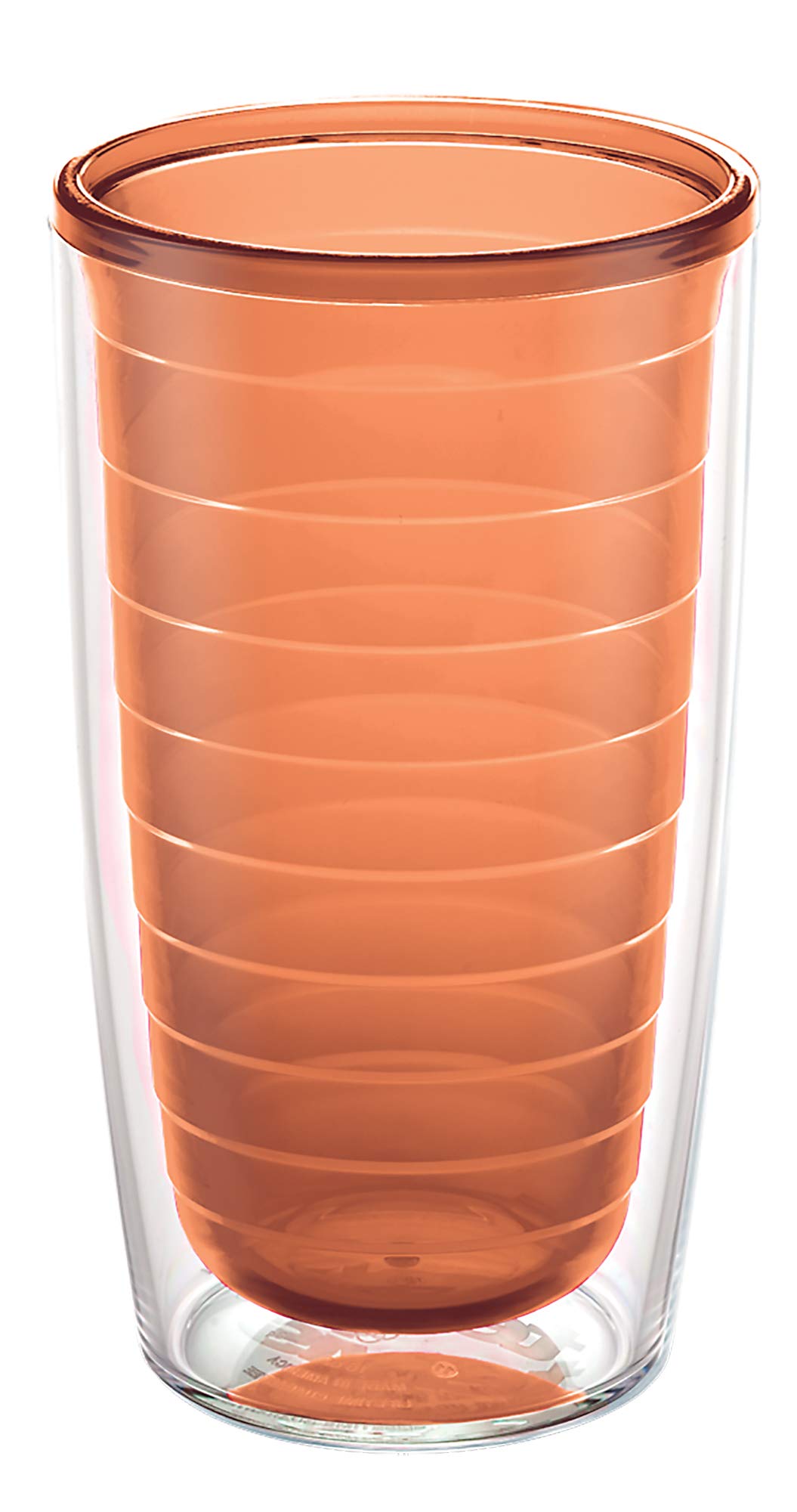 Tervis Clear & Colorful Tabletop Made in USA Double Walled Insulated Tumbler Travel Cup Keeps Drinks Cold & Hot, 16oz Mug, Clear